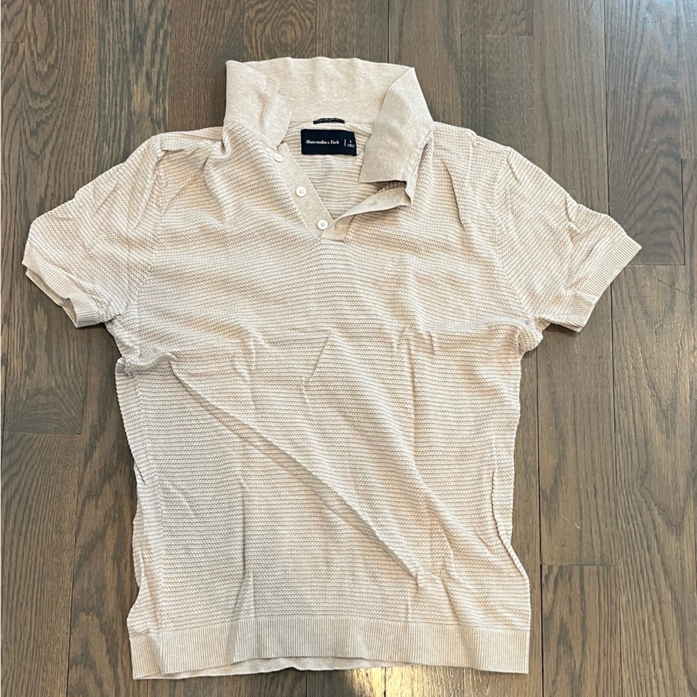 Abercrombie & Fitch Tan Polo Shirt